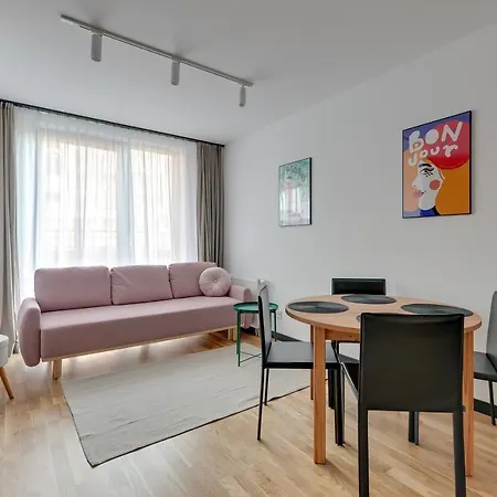 Apartment Dwie Motlawy Riverside & Parking By Downtown Gdansk
