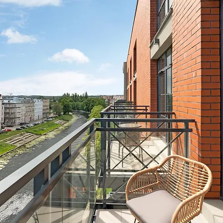 Dwie Motlawy Riverside & Parking By Downtown Appartement *