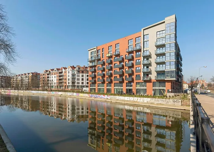 Dwie Motlawy Riverside & Parking By Downtown غدانسك