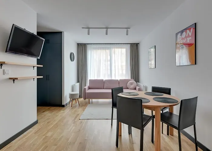 아파트호텔 Dwie Motlawy Riverside & Parking By Downtown 그단스크