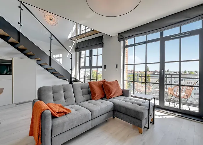 Dwie Motlawy Riverside & Parking By Downtown מלון דירות גדנסק