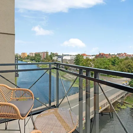 Dwie Motlawy Riverside & Parking By Downtown דירה גדנסק
